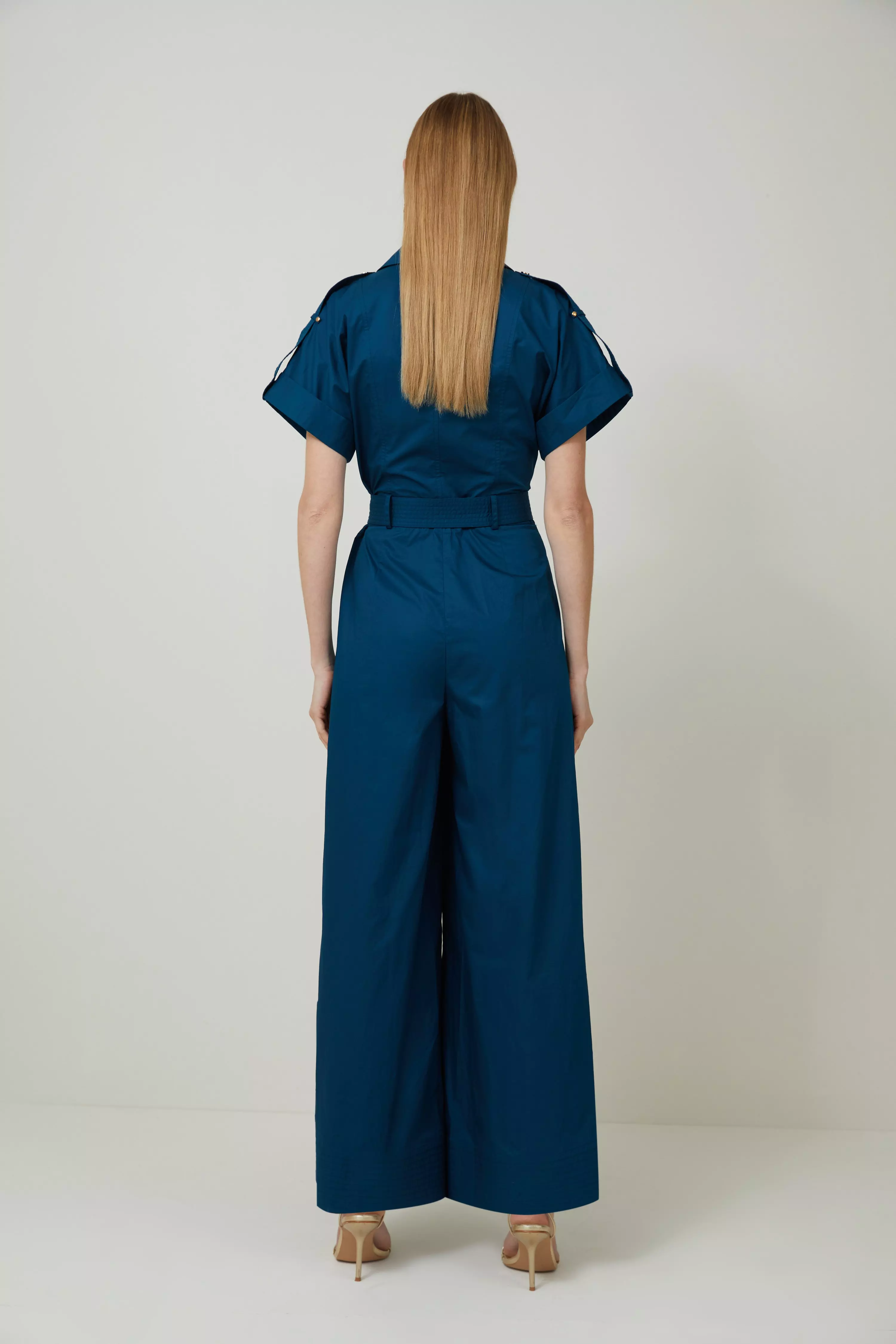 Cotton wide leg jumpsuit on sale