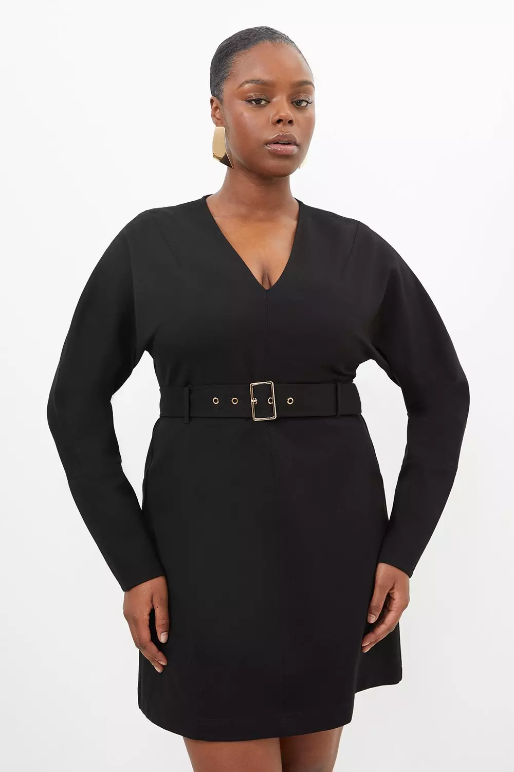 Plus size black mini dress hotsell