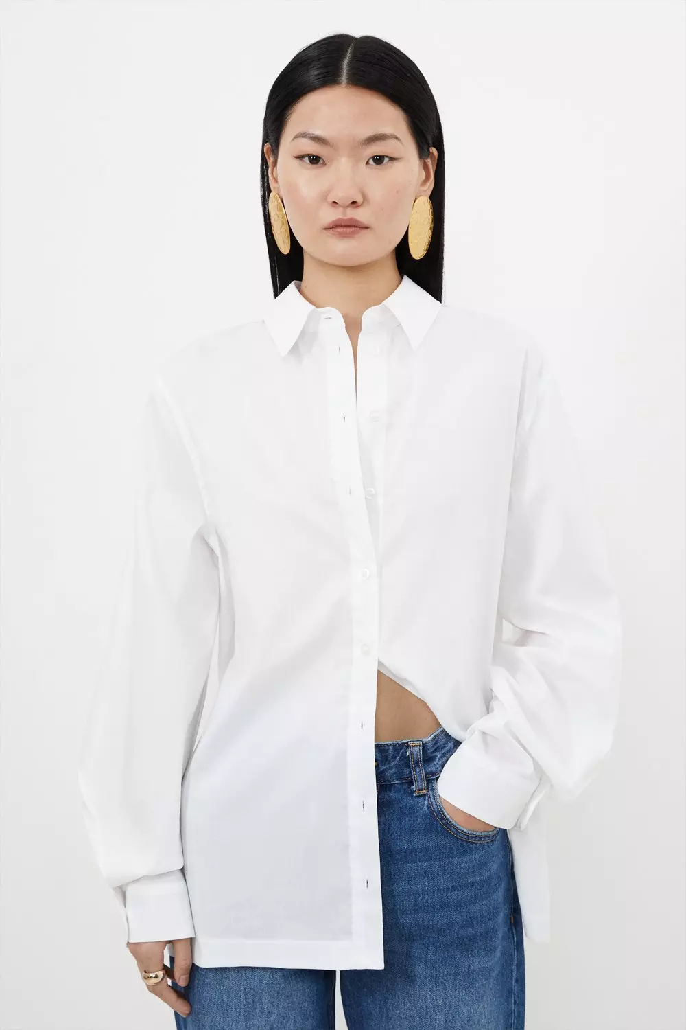 日本未入荷★Karen Millen モノクロシャツワンピース 日本未入荷☆Karen Millen モノクロシャツワンピース