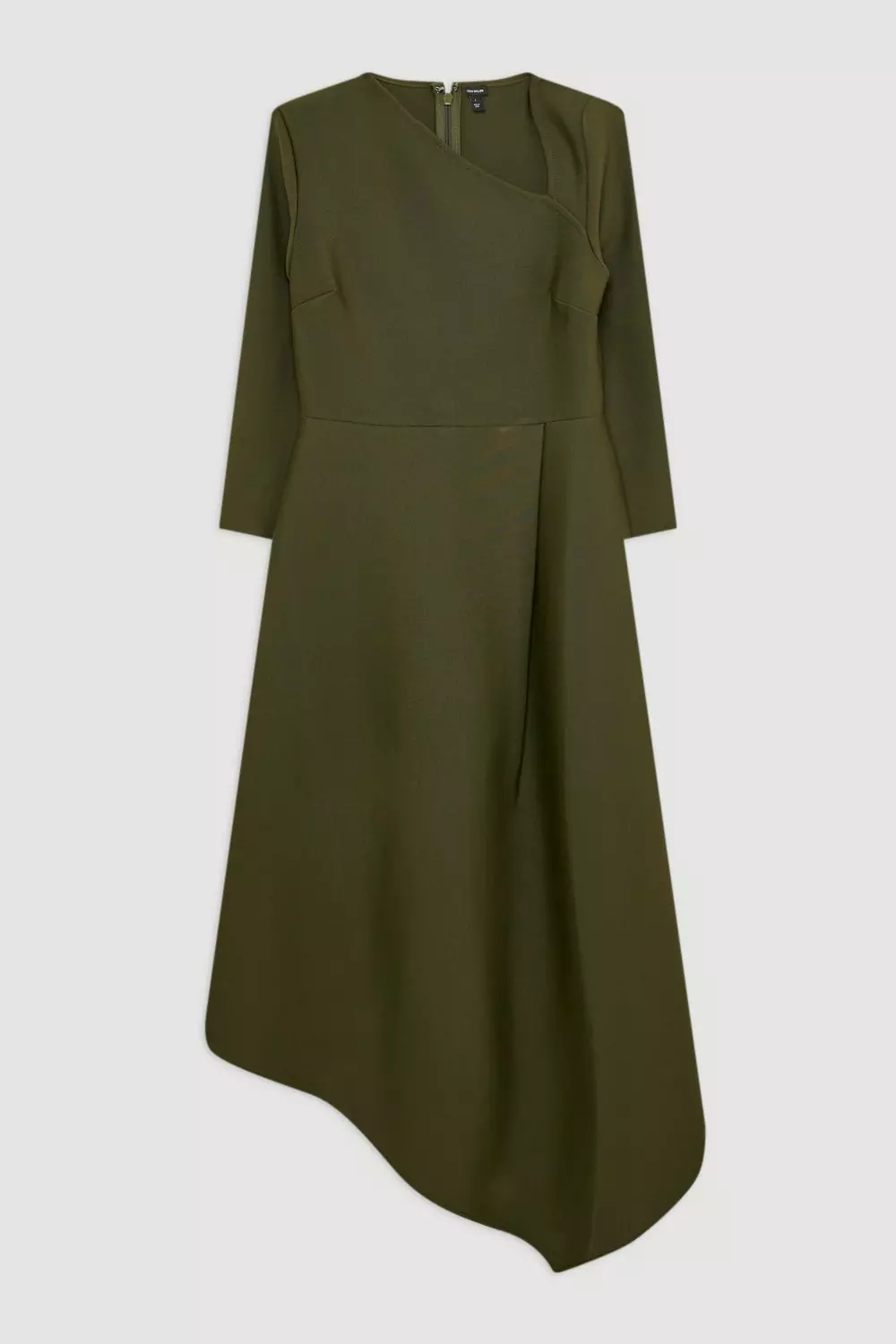 Figure Form Bandage Asymmetric Hem Knit Midi Dress | Karen
