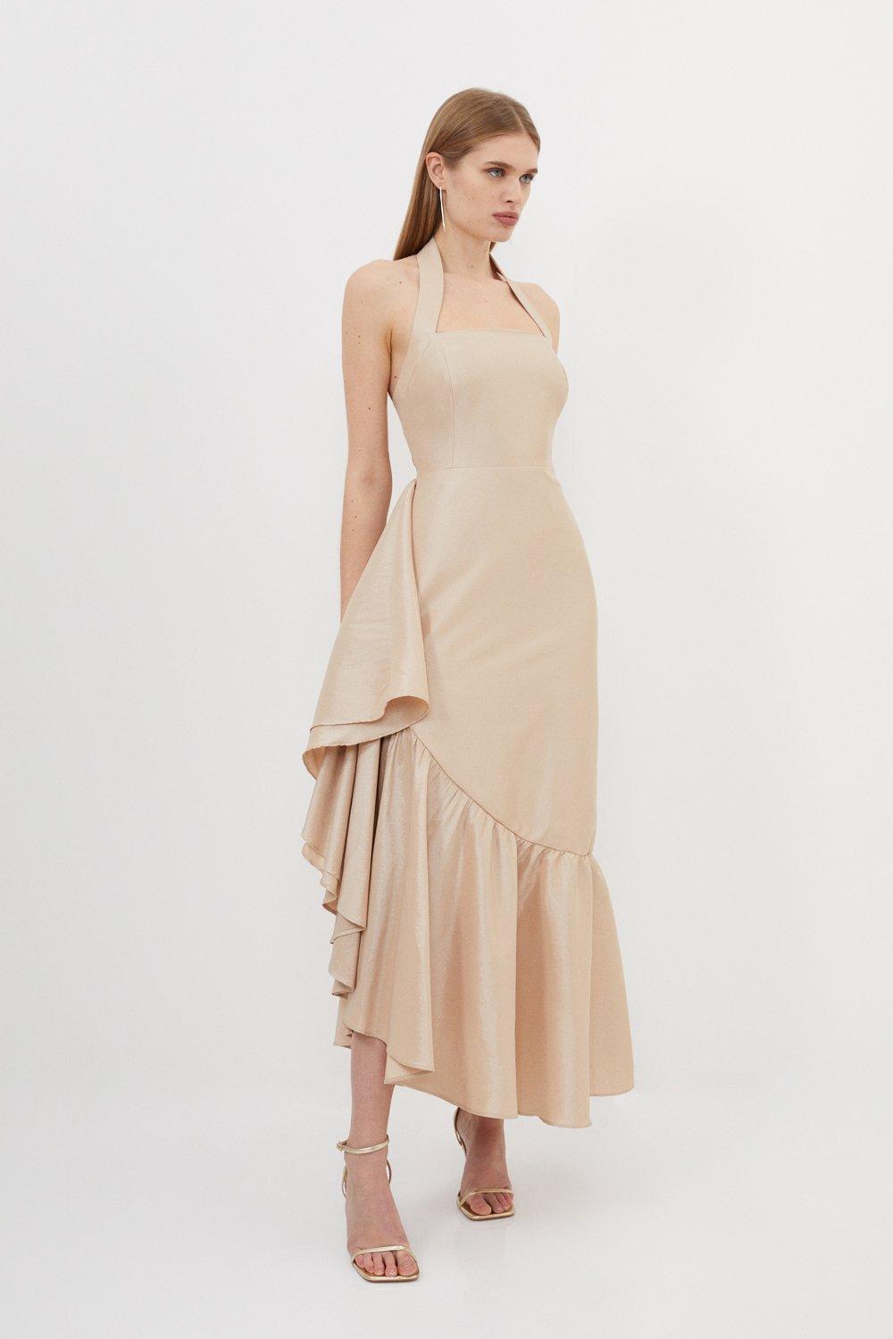 Champagne Dress for Wedding Guest Karen Millen