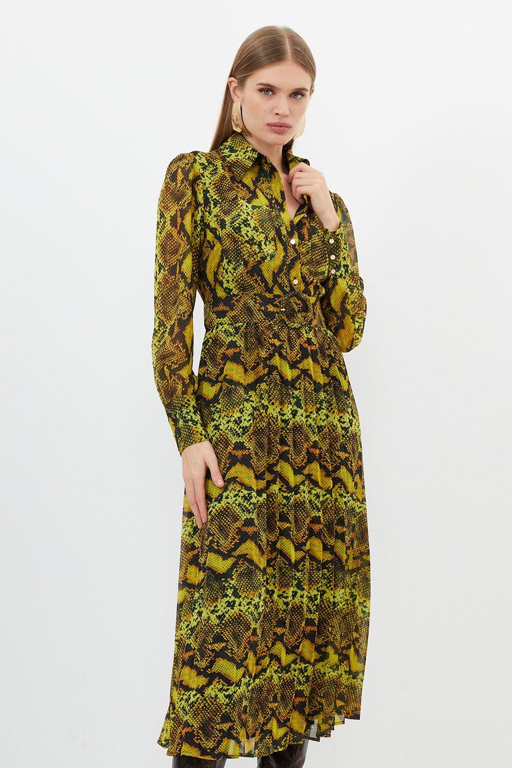 Karen millen leopard print midi dress best sale