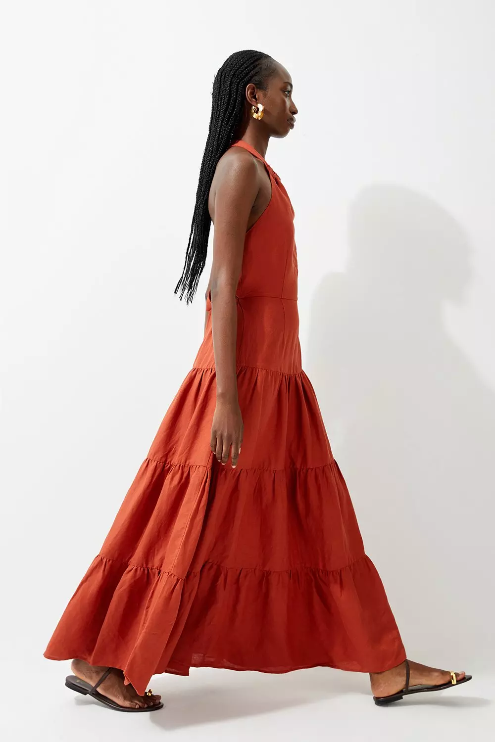 Linen evening wear sale