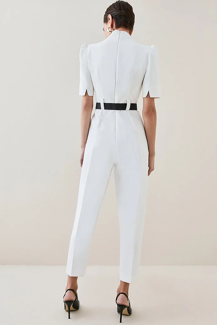 Petite Forever Belted Jumpsuit | Karen Millen Petite Forever Belted Jumpsuit | Karen Millen