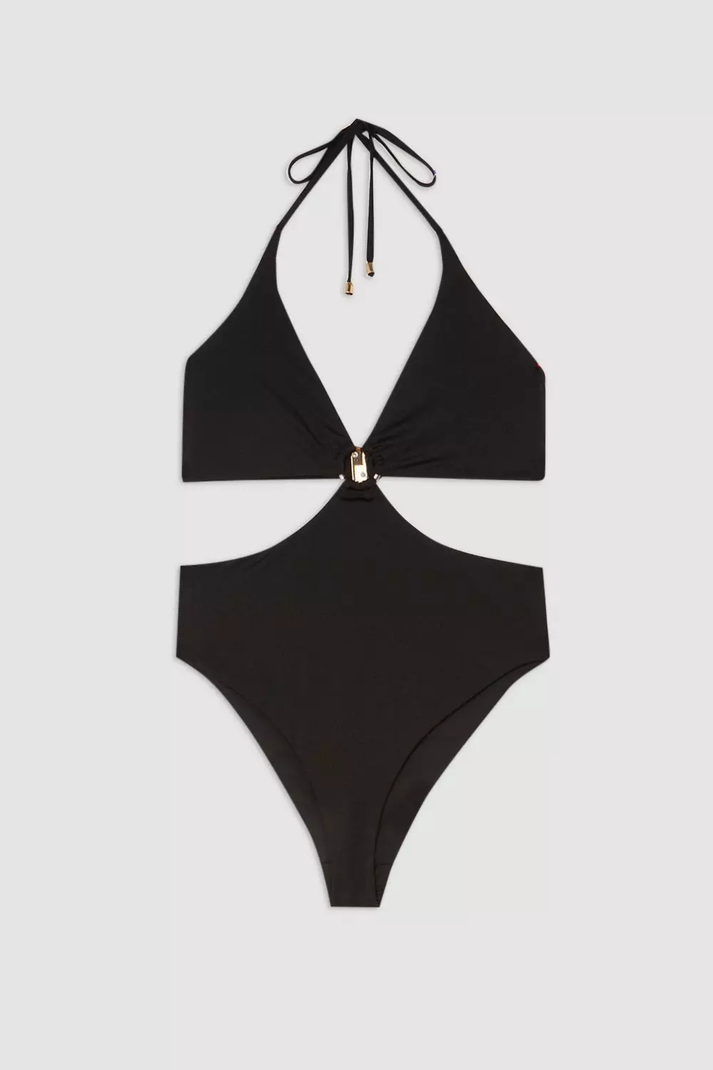 Karen Millen (ワンピース) Slinky Cut Out Ring Detail Swimsuit | Karen Millen