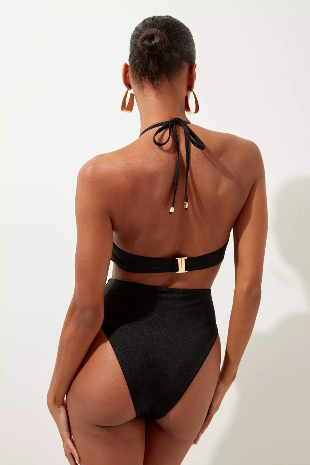 Slinky Cut Out Ring Detail Swimsuit | Karen Millen