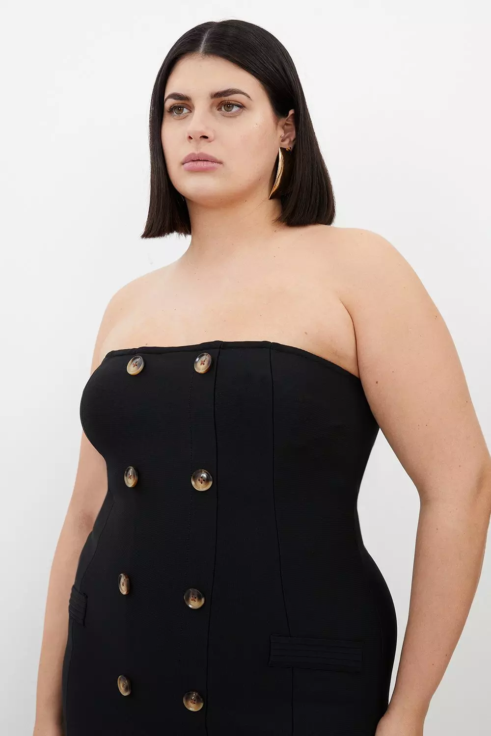 KAREN MILLEN 日本未入荷 リネン ベルト シャツ マキシドレス 黒 日本未入荷 Karen Millen(カレンミレン) - 海外通販のBUYMA