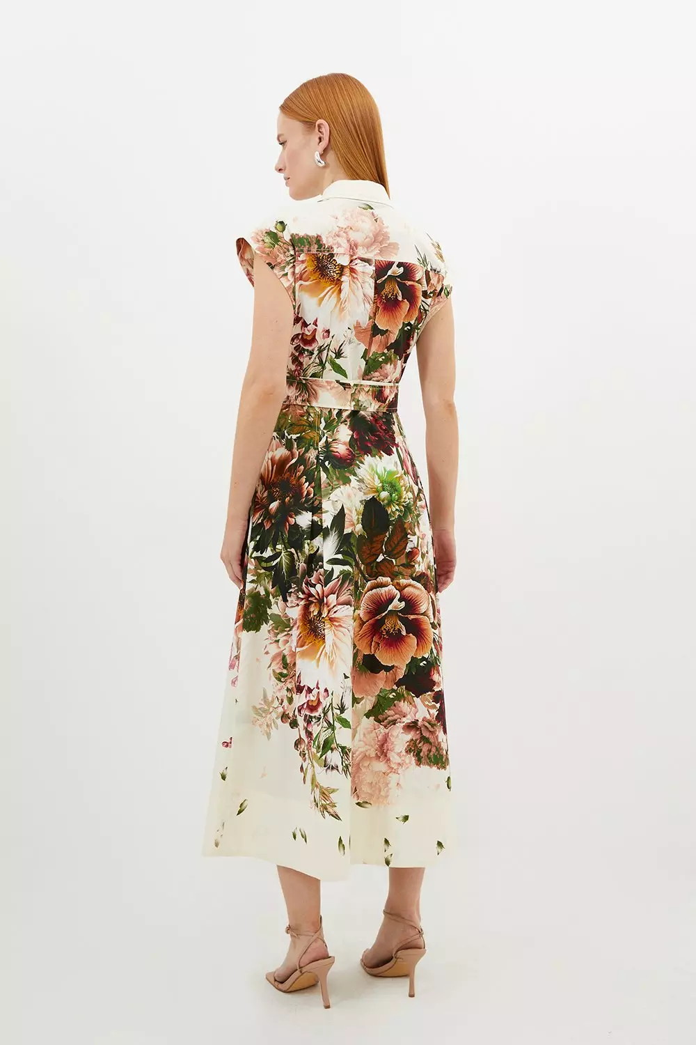 COS Cotton-Jersey Sleeveless Maxi Dress in LIGHT BLUE | endource