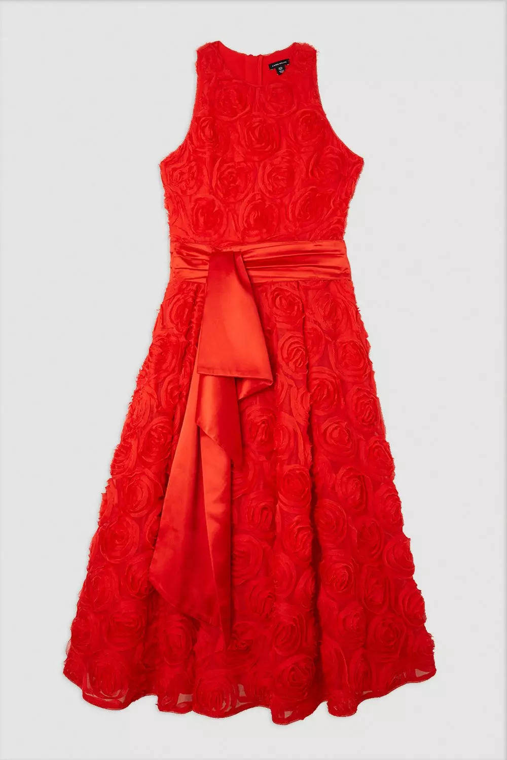 KAREN MILLEN* カットワーク刺繍ミディウーブンプロムドレス Cutwork Embroidery Woven Midi Prom Dress | Karen Millen