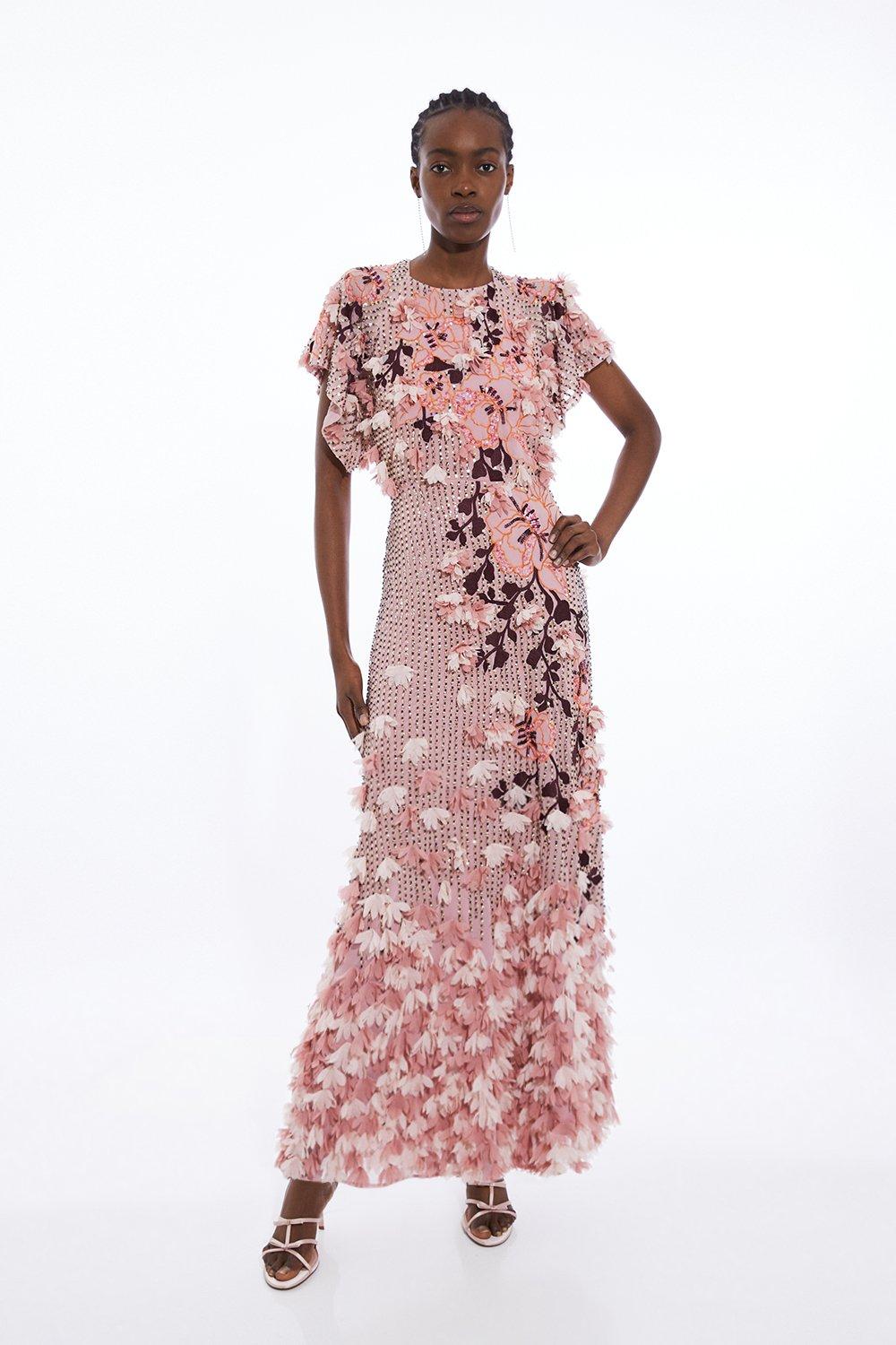 ワンピース Cutwork Embroidery Angel Sleeve Dress Cutwork Embroidery Angel Sleeve Dress