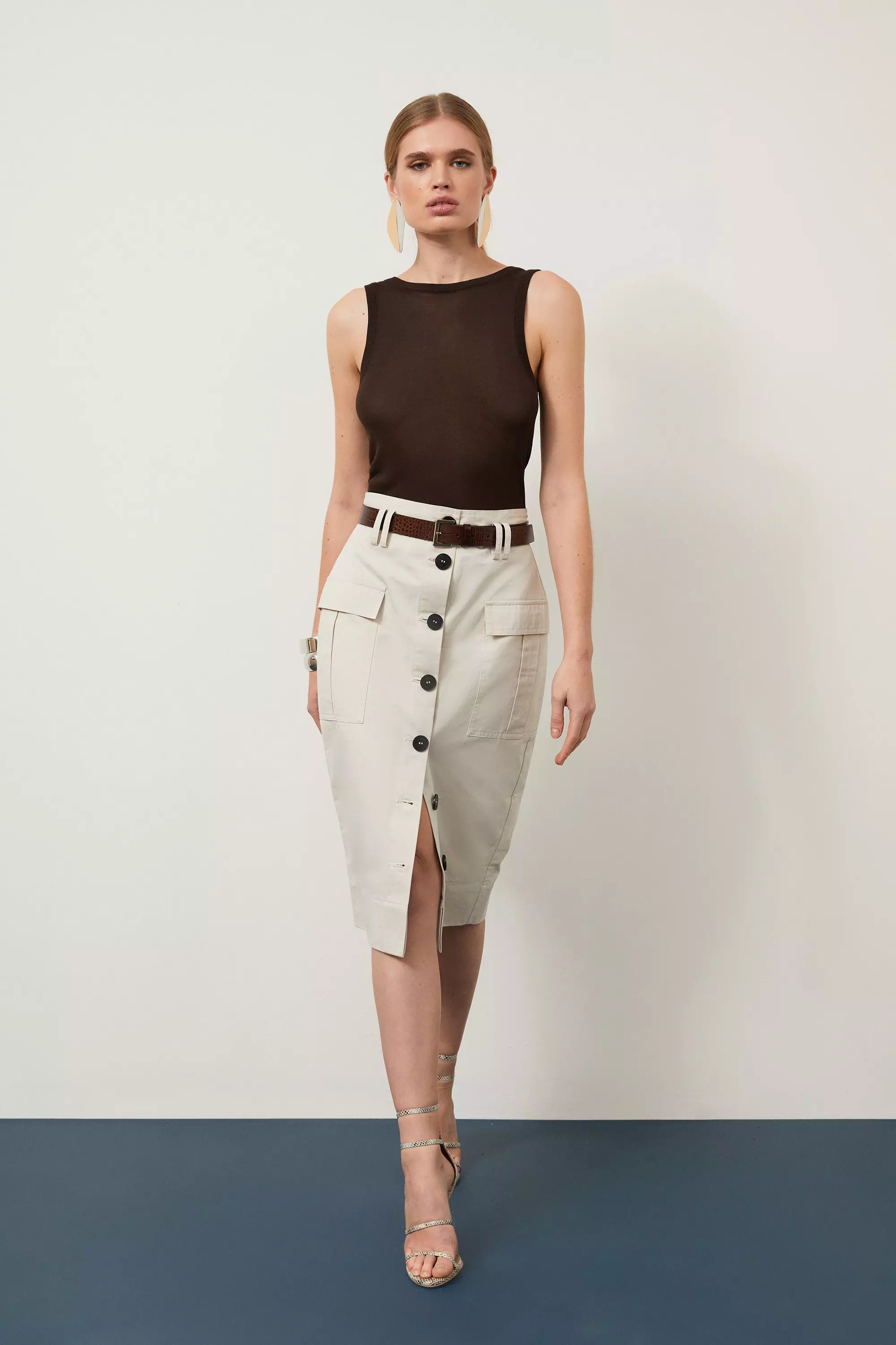 Midi skirt with pockets images hotsell