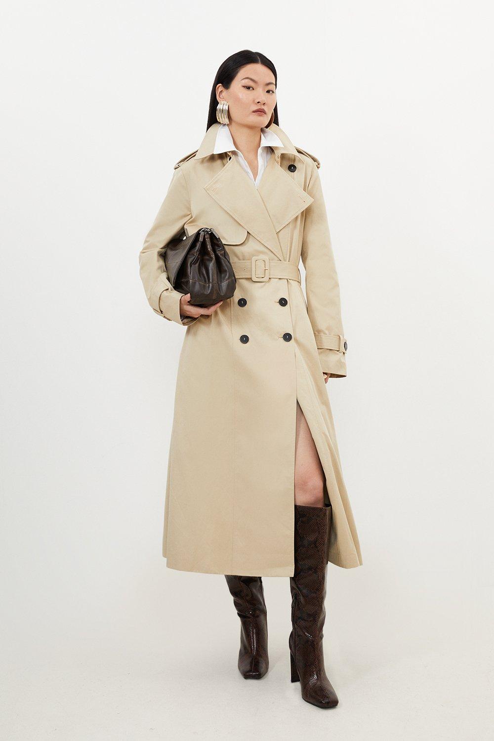 Full Skirt Maxi Trench Coat Karen Millen