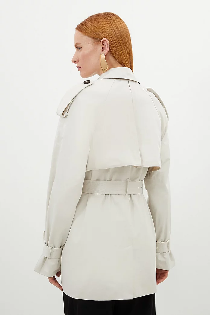 Belted Short Trench Coat | Karen Millen Belted Short Trench Coat | Karen Millen