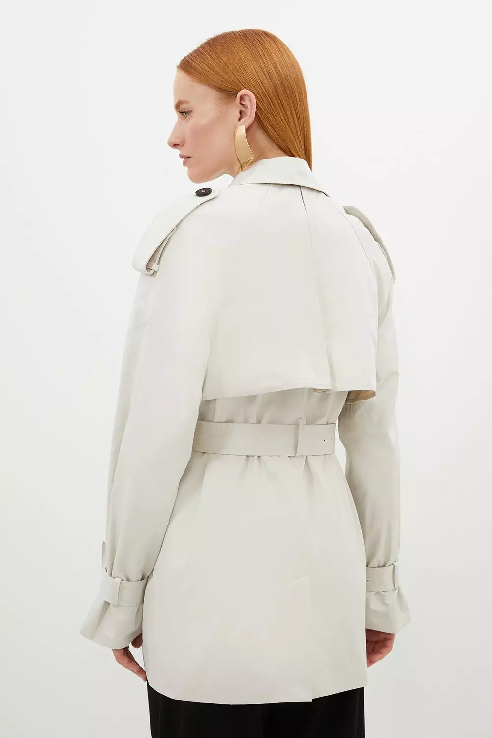 Belted Short Trench Coat | Karen Millen