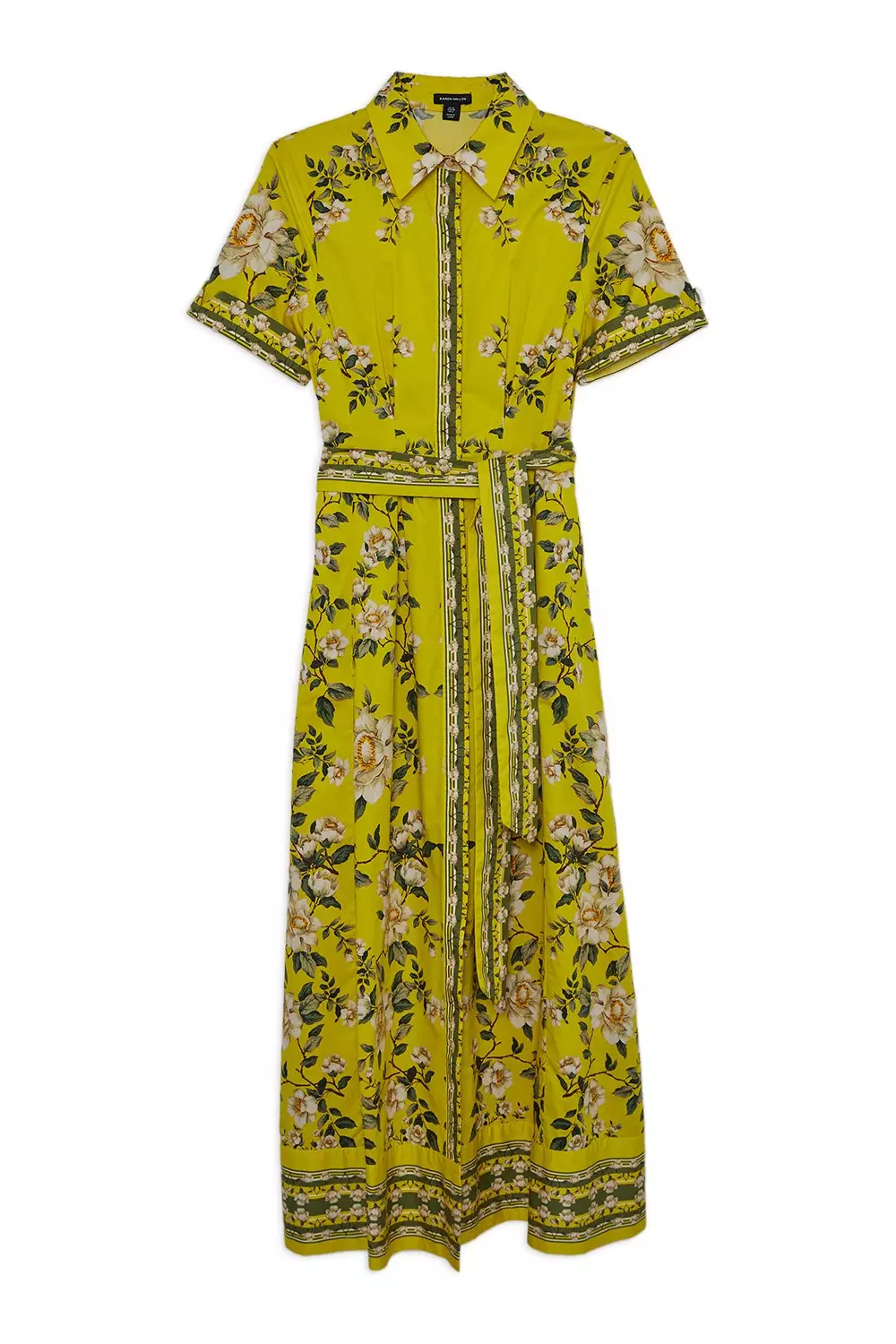 ★Karen Millen チェーンｘフローラルシャツ 魅惑的マキシ★ bkk17160_chartreuse_xl?pdp.