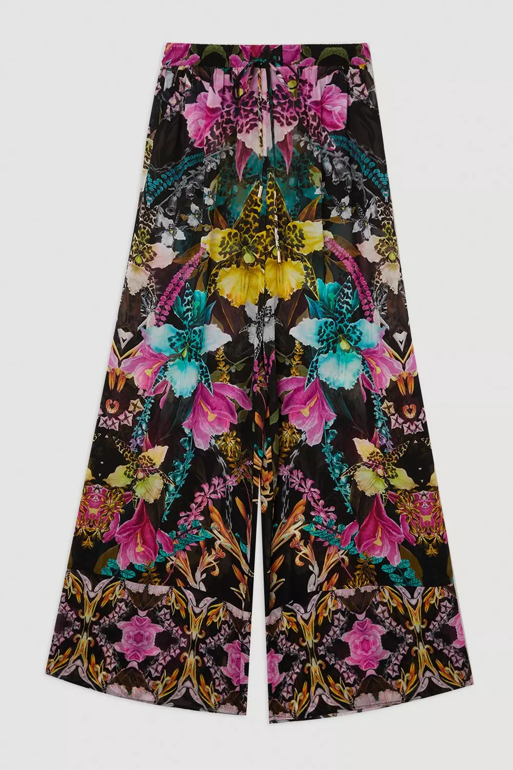 Multi Mirrored Tropical Viscose Georgette Beach Pants alternative image