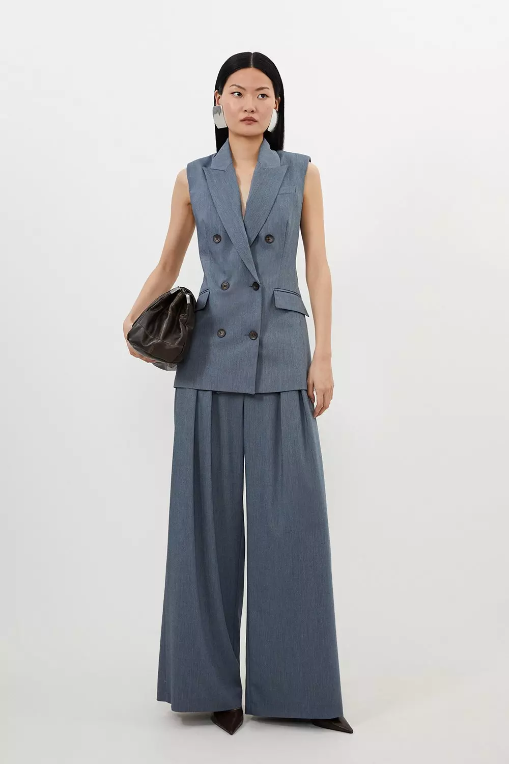KAREN MILLEN 日本未入荷 クロスホルター ワイド ジャンプスーツ ZARA】ベルト付きホルターネックジャンプスーツ 1971/061