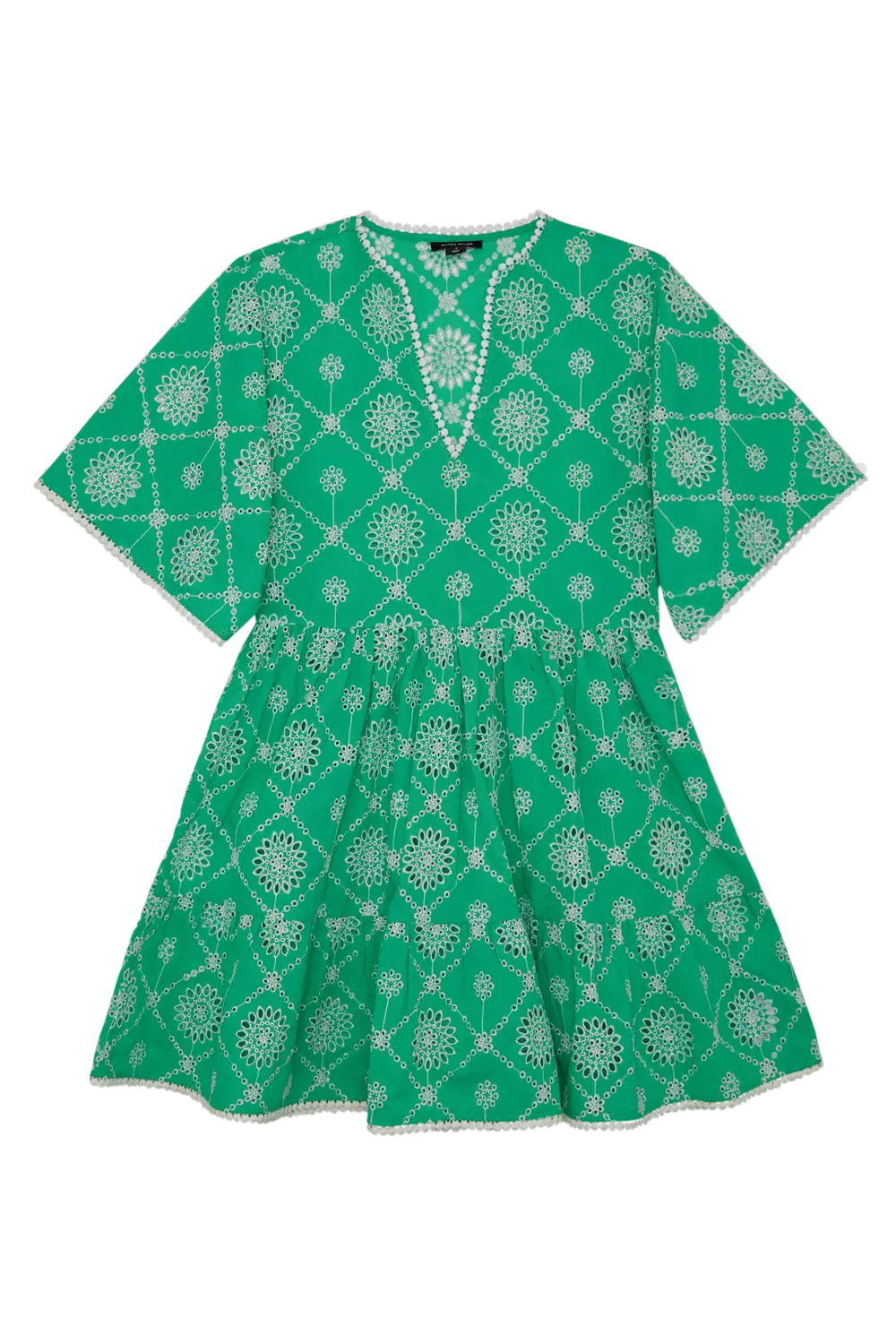 Cotton Eyelet Beach Mini Dress | Karen Millen