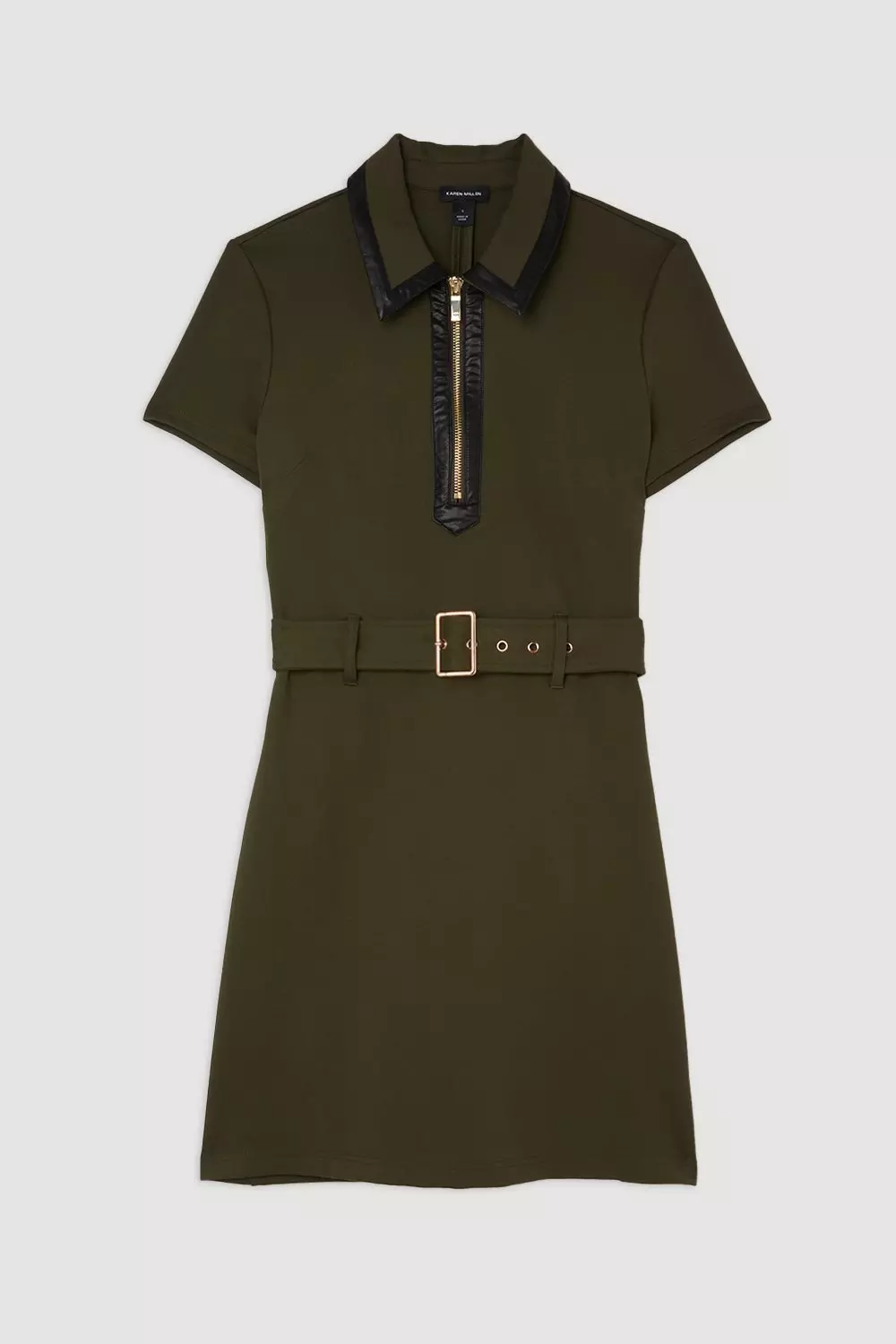 小さいサイズ KAREN MILLEN ジップ ウ−ブン ドレス
