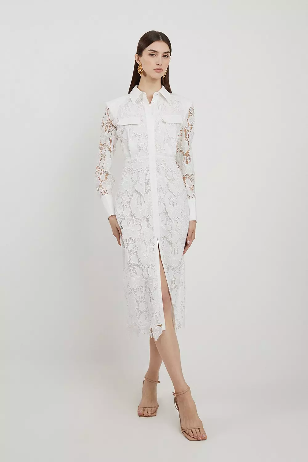 Karen millen white lace dress best sale