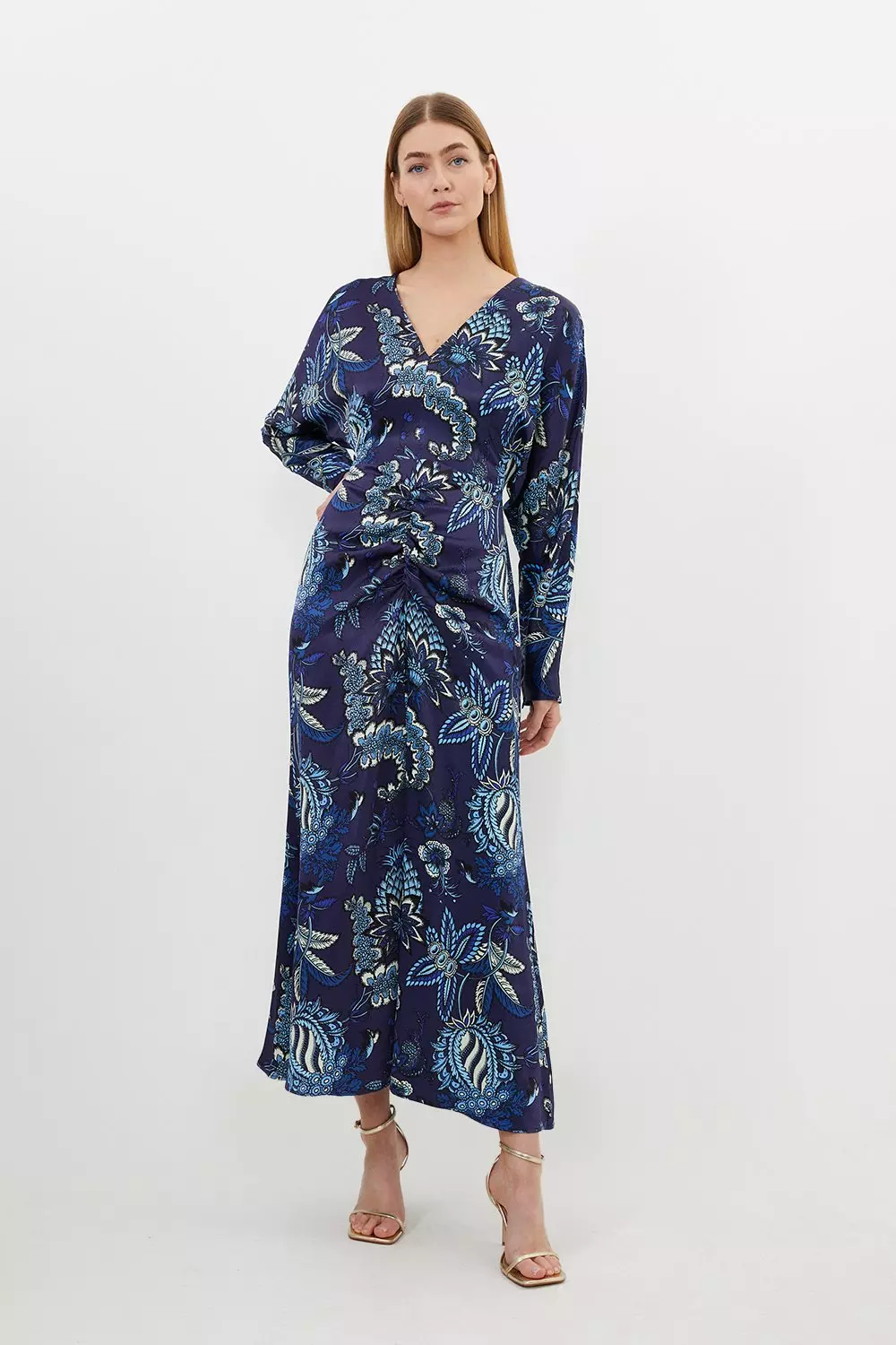 関税送料込★SALE★完売間近ラスト★KarenMillen★Batwingドレス Figure Form Bandage Knit Long Tassel Cape Top | Karen Millen