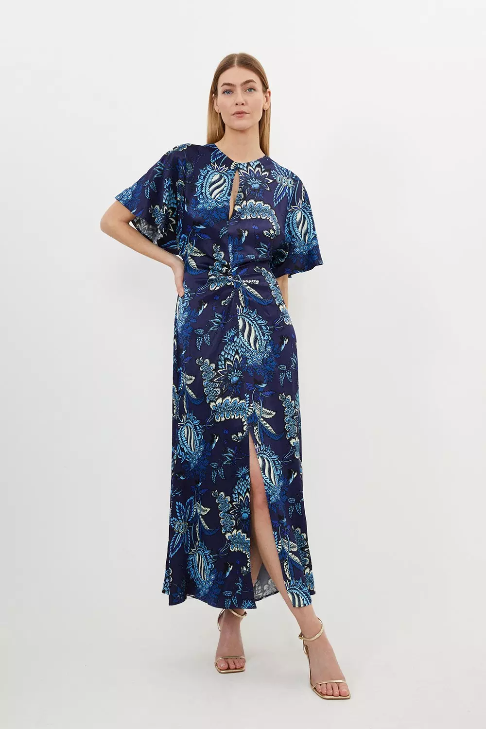 Karen millen floral midi dress best sale