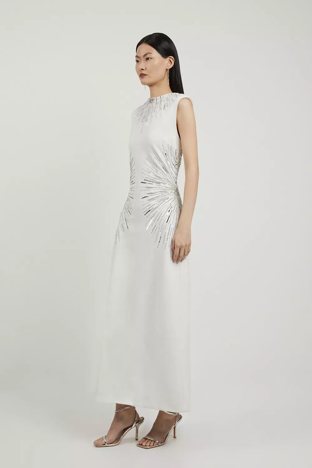 ★ ★ Women's Ponto Milano Sleeveless A-Line Dres Ultra-Stretch Ponte Sleeveless Dress