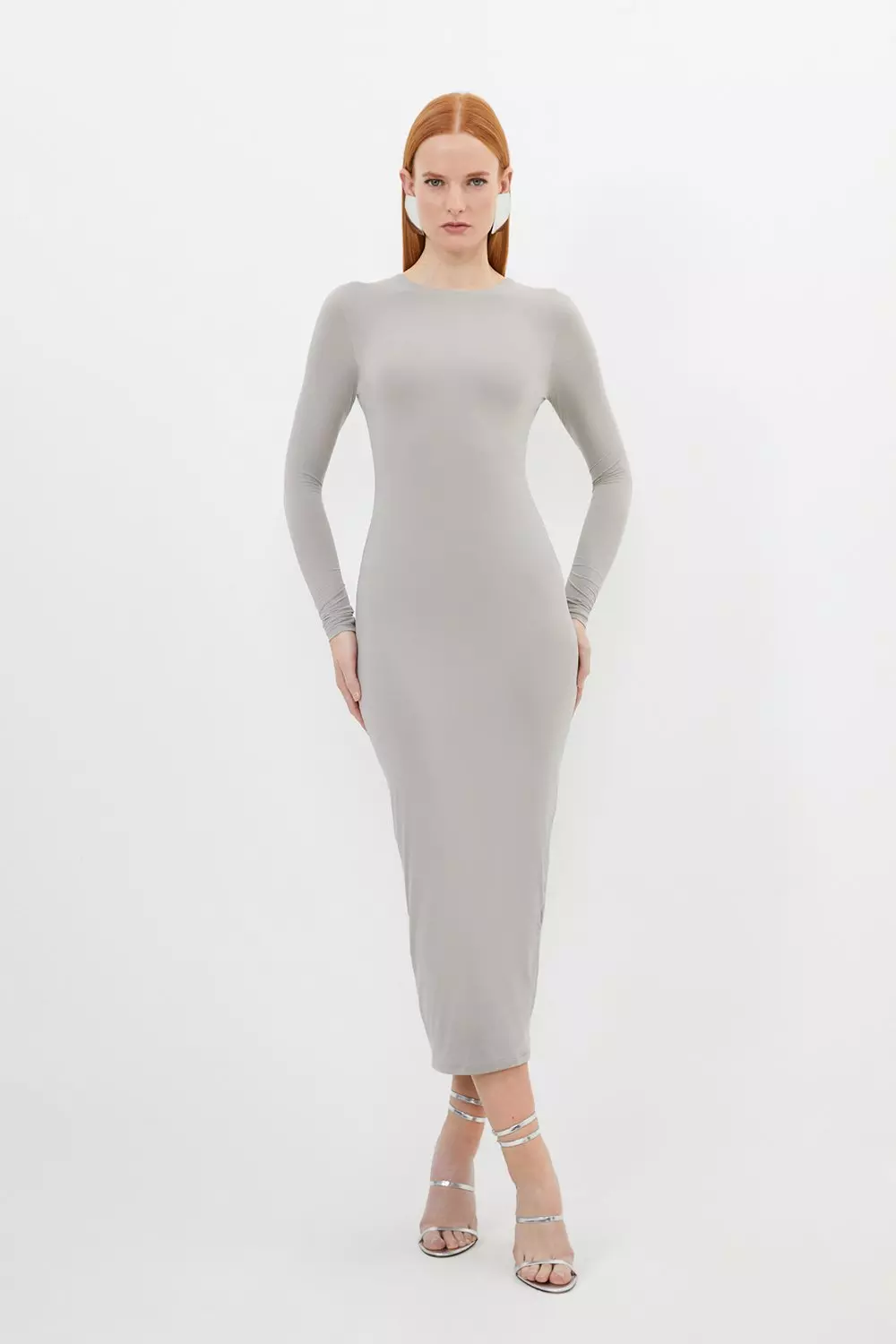 Karen millen body contour midi dress best sale