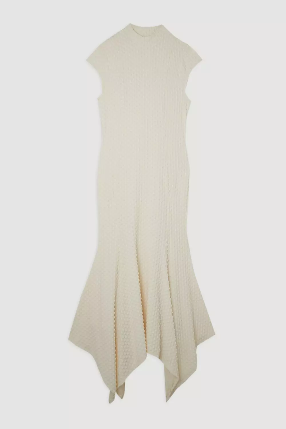 ★Karen Millen★ Textured Jersey Dramatic Hem Maxi Dress Textured Jersey Dramatic Hem Maxi Dress | Karen Millen