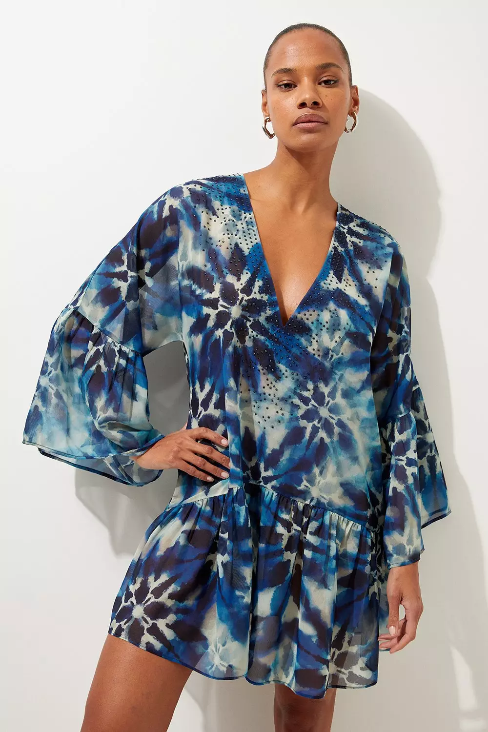 Kimono sleeve summer dress on sale