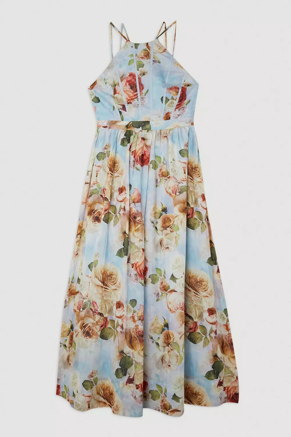 【KAREN MILLEN】シルクコットン フローラル マキシ ドレス 安心追跡【KAREN MILLEN】シルクコットンフローラルマキシドレス