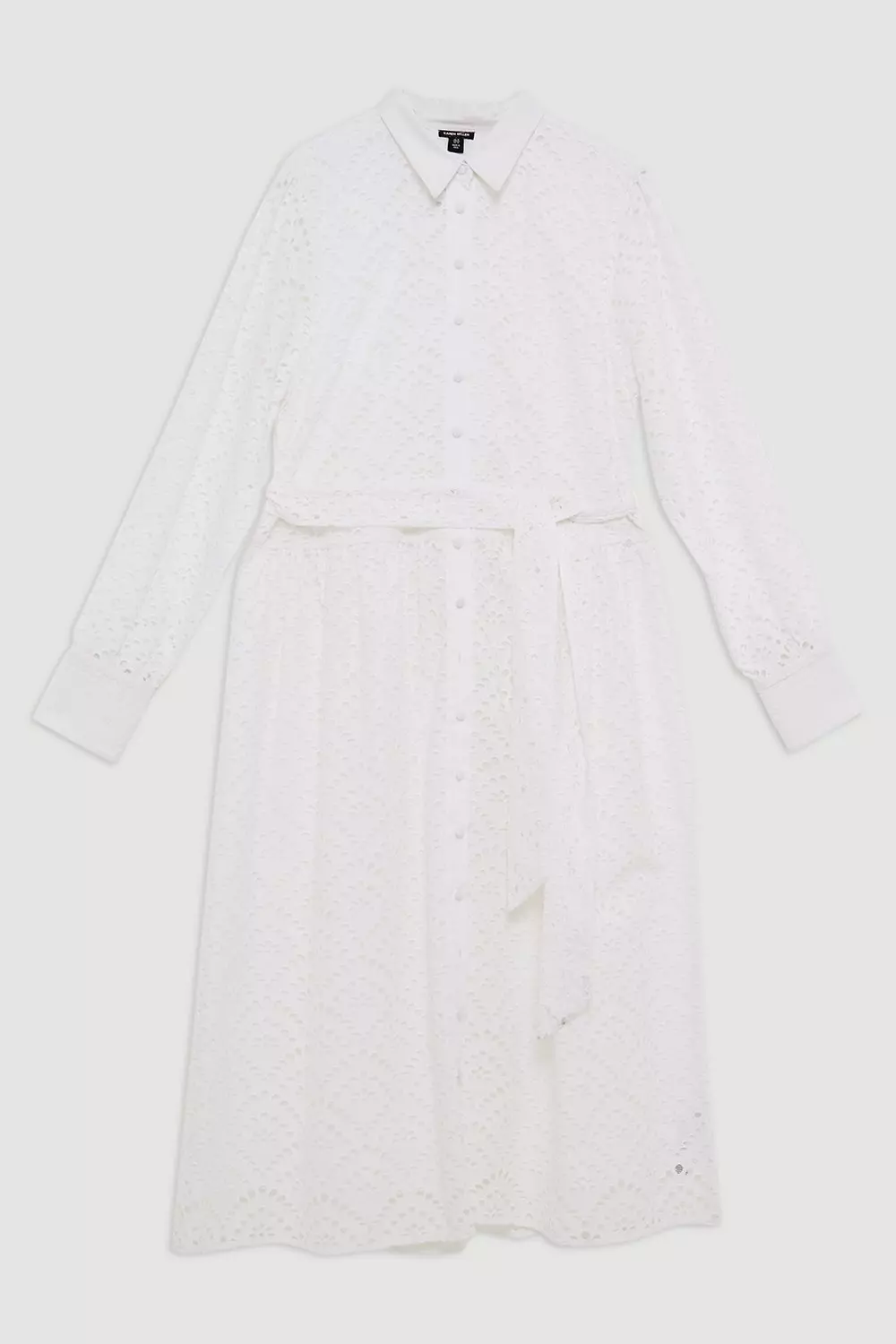 ★Karen Millen コットンブロダリーｘベルト 魅惑的マキシ★ bkk17450_white_xl?pdp.template