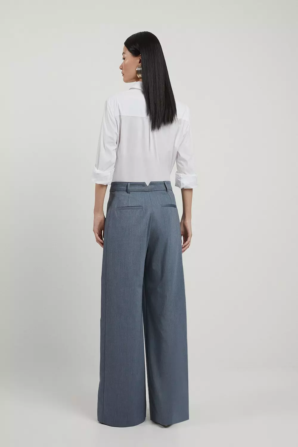 Tailored Pleated Wide Leg Pants | Karen Millen