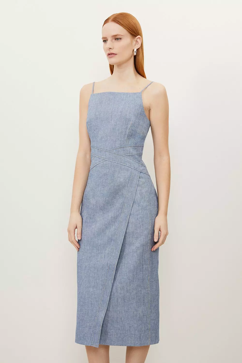 Denim linen dress hotsell