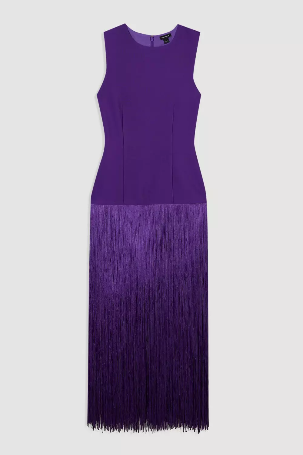 Figure Form Bandage Tassel Hem Knitted Dress | Karen Millen