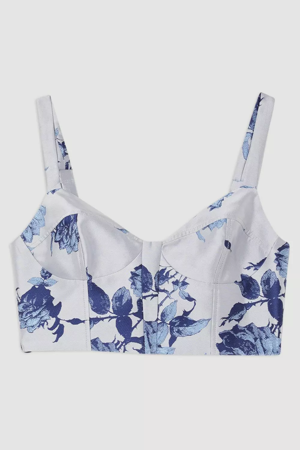 Jacquard Bodice Woven Top | Karen Millen
