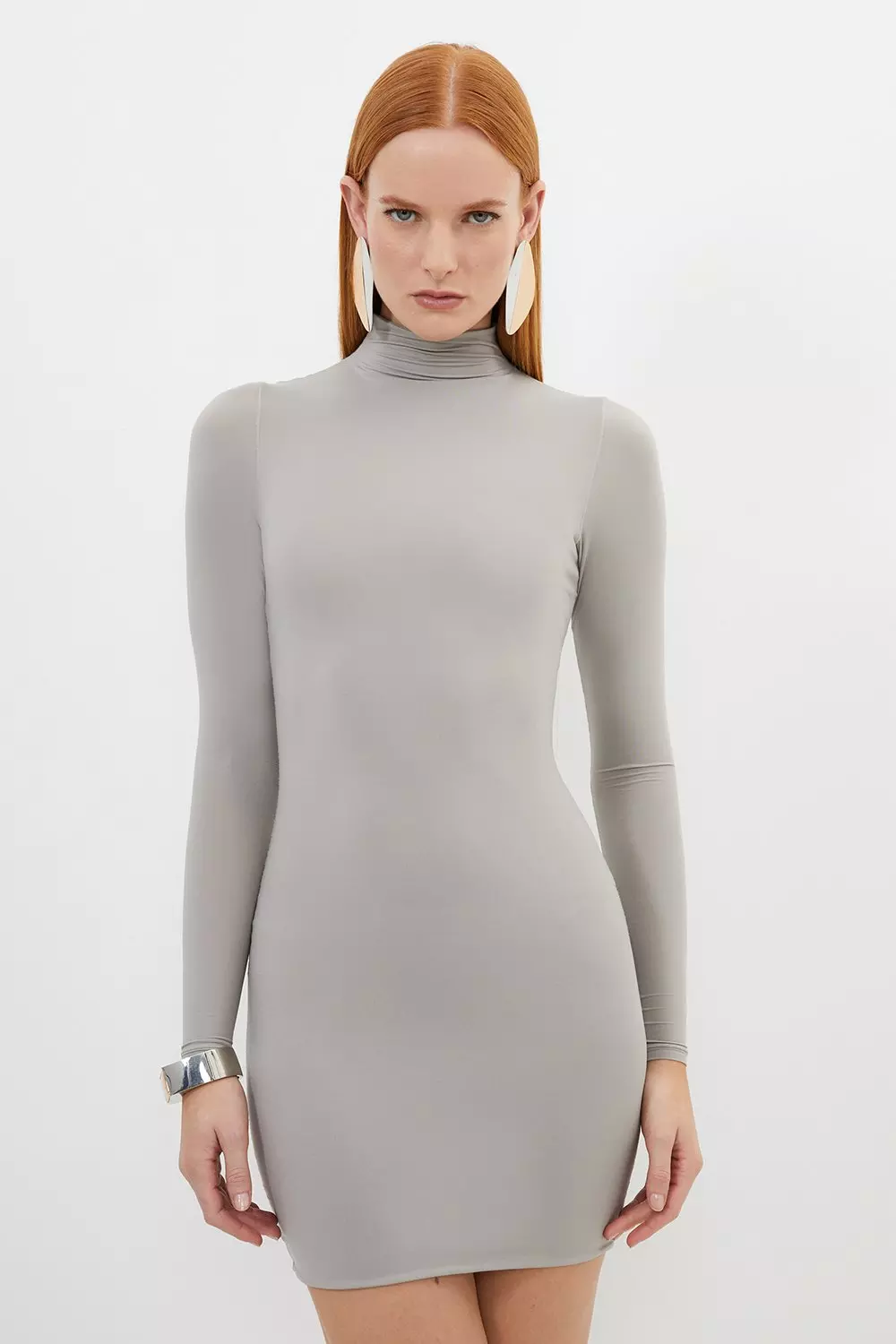 【新品未使用】maison celon high neck mini dress Sleeveless Boucle V Neck Mini Dress