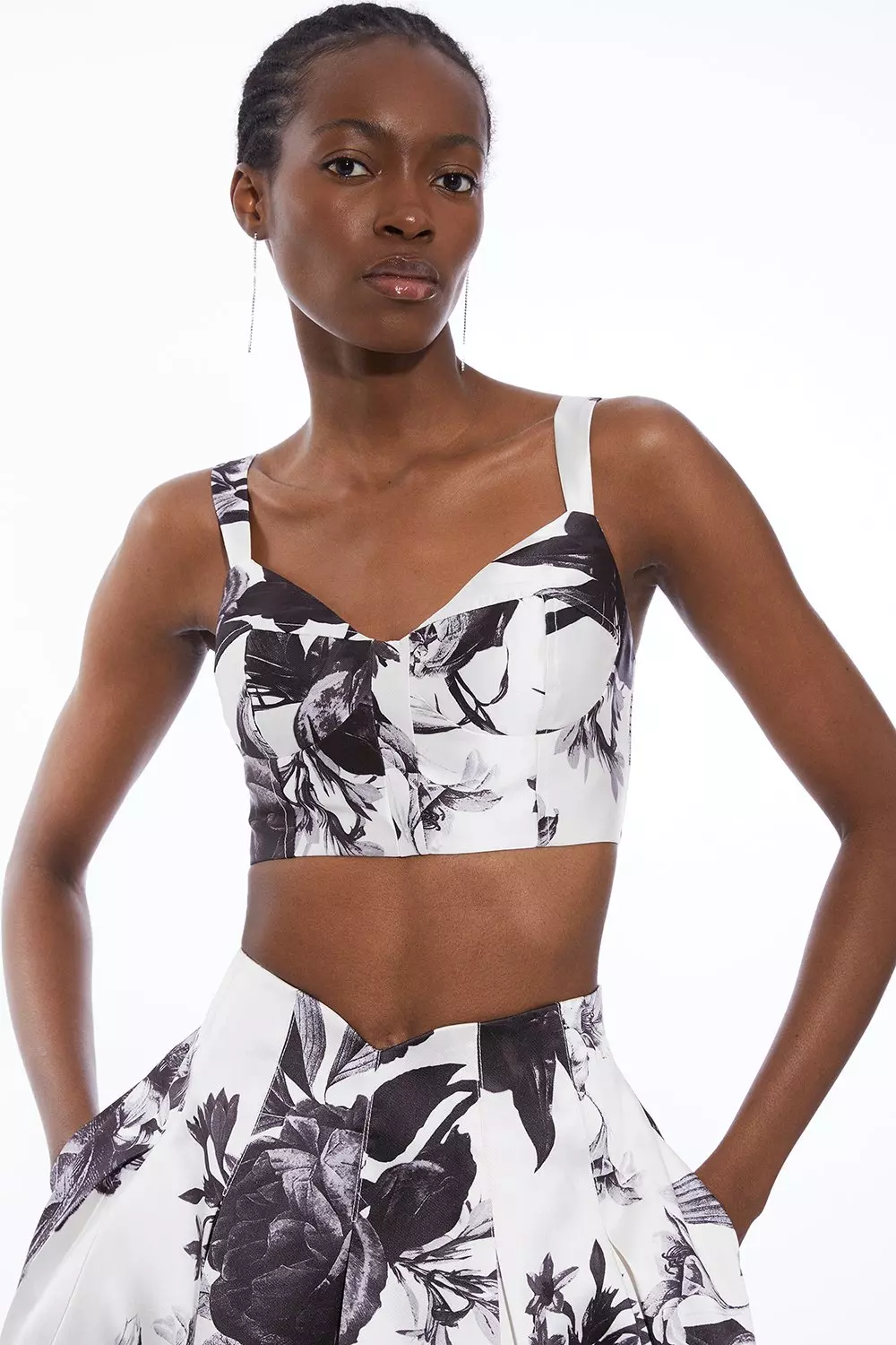 ◆KAREN MILLEN◆ コットンポプリン ストラップレスマキシ bkk24424_mango_xl?pdp.template