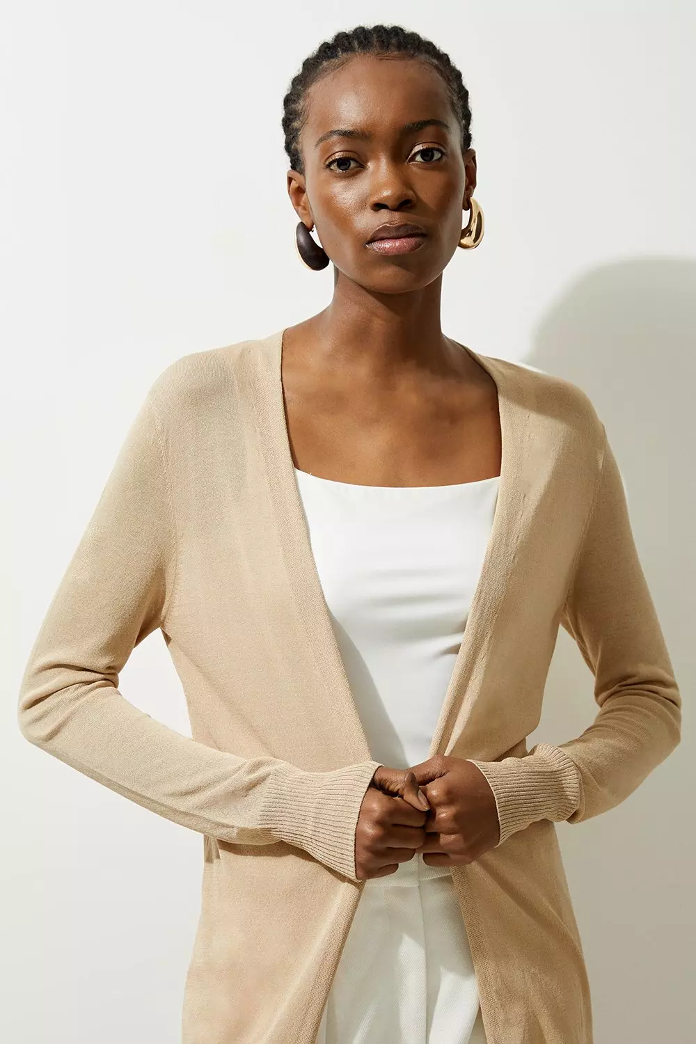売れ筋商品|||ビーヤング ニット&セーター レディース アウター BYMARTINE - Cardigan - tannin melange ビーヤング レディース ニット&セーター アウター BYMARTINE