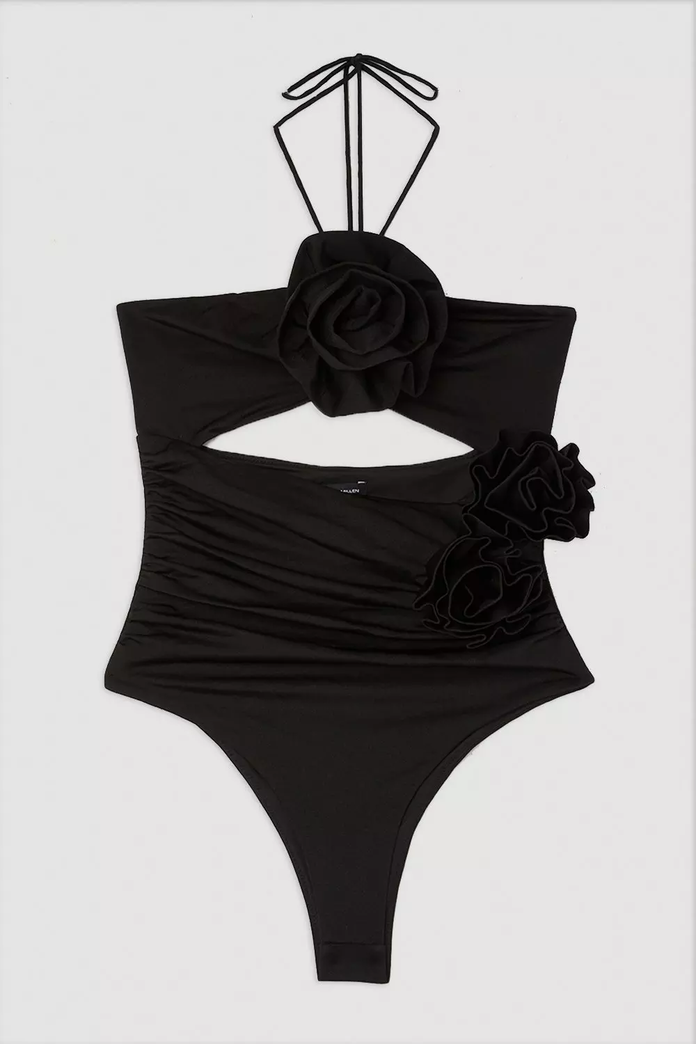 Rosette Cut Out Detail Swimsuit | Karen Millen