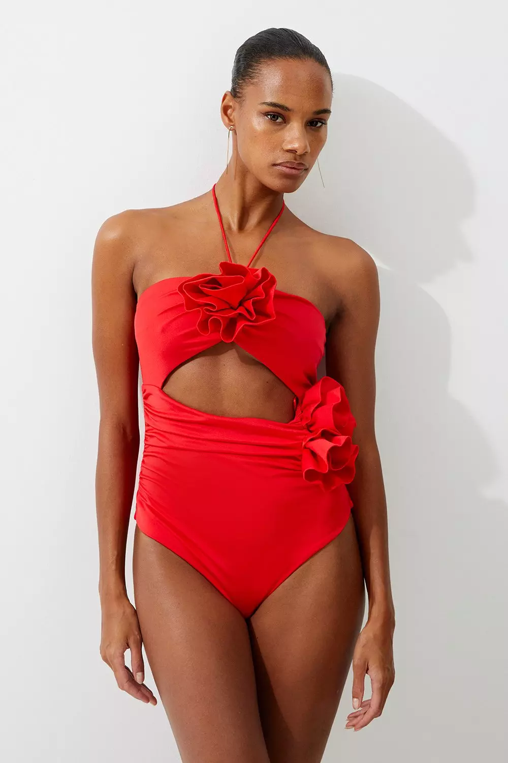 Low cut swimming costume on sale