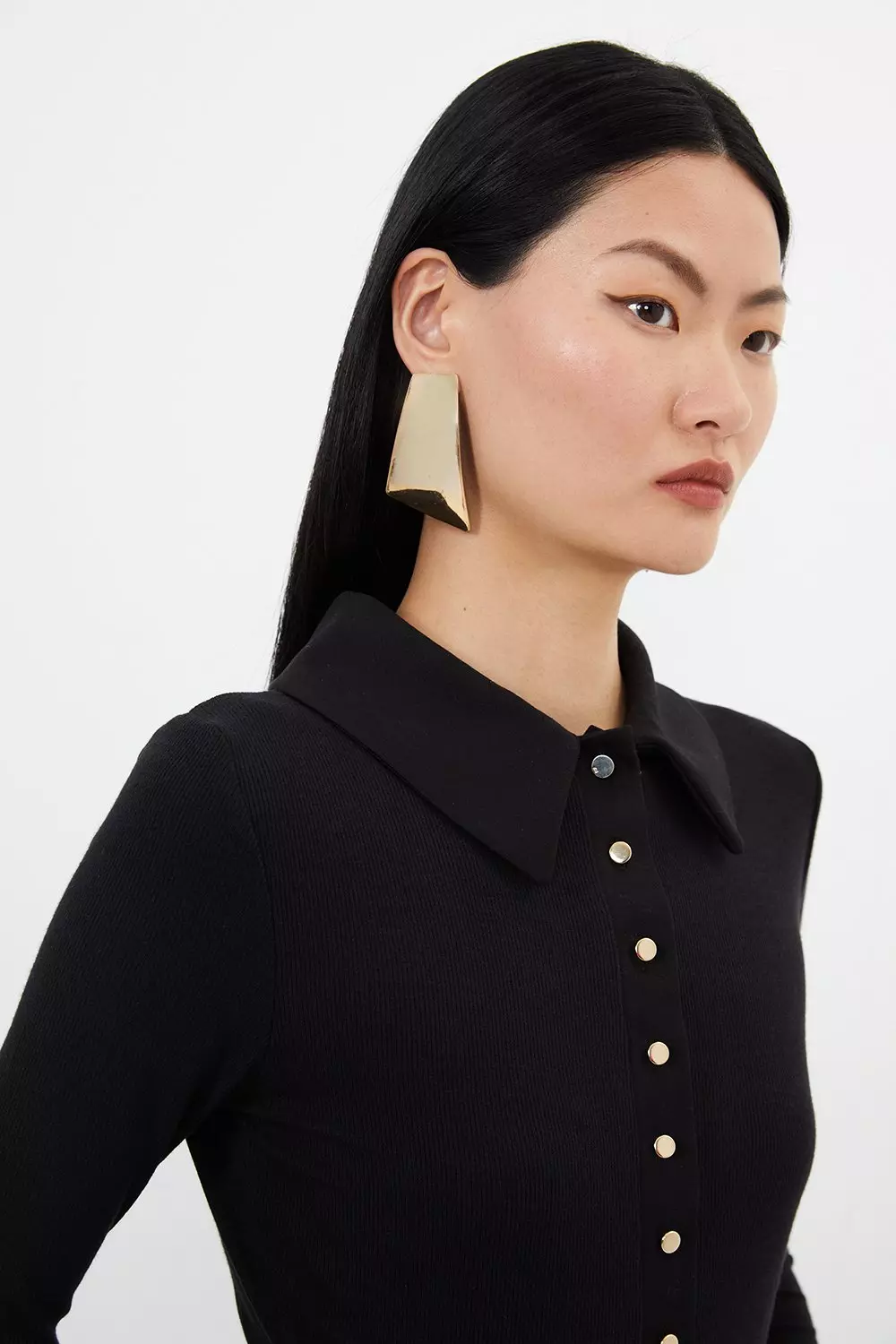 andmary Collie ribbon tops black - メルカリ