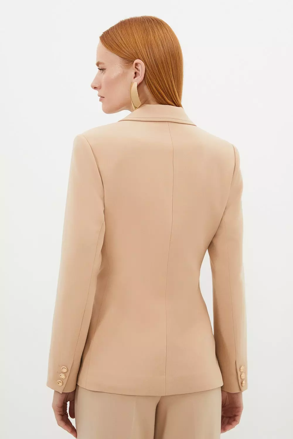 Tall Compact Essential Tailored Double Breasted Blazer | Karen Millen