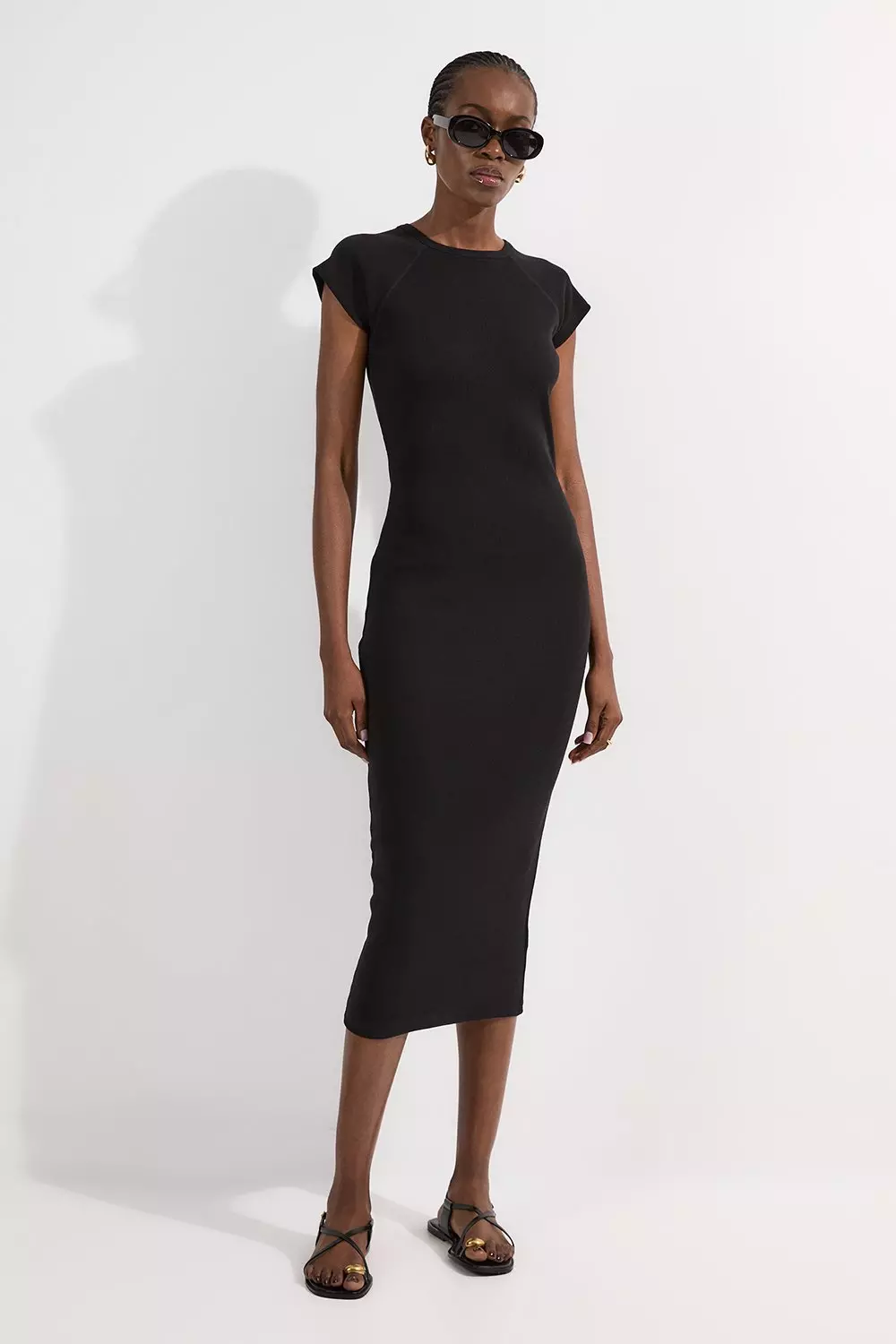 KAREN MILLEN 日本未入荷 ノースリーブ ミニドレス Vネック 黒 Tall Cutwork Velvet Mini Dress | Karen Millen