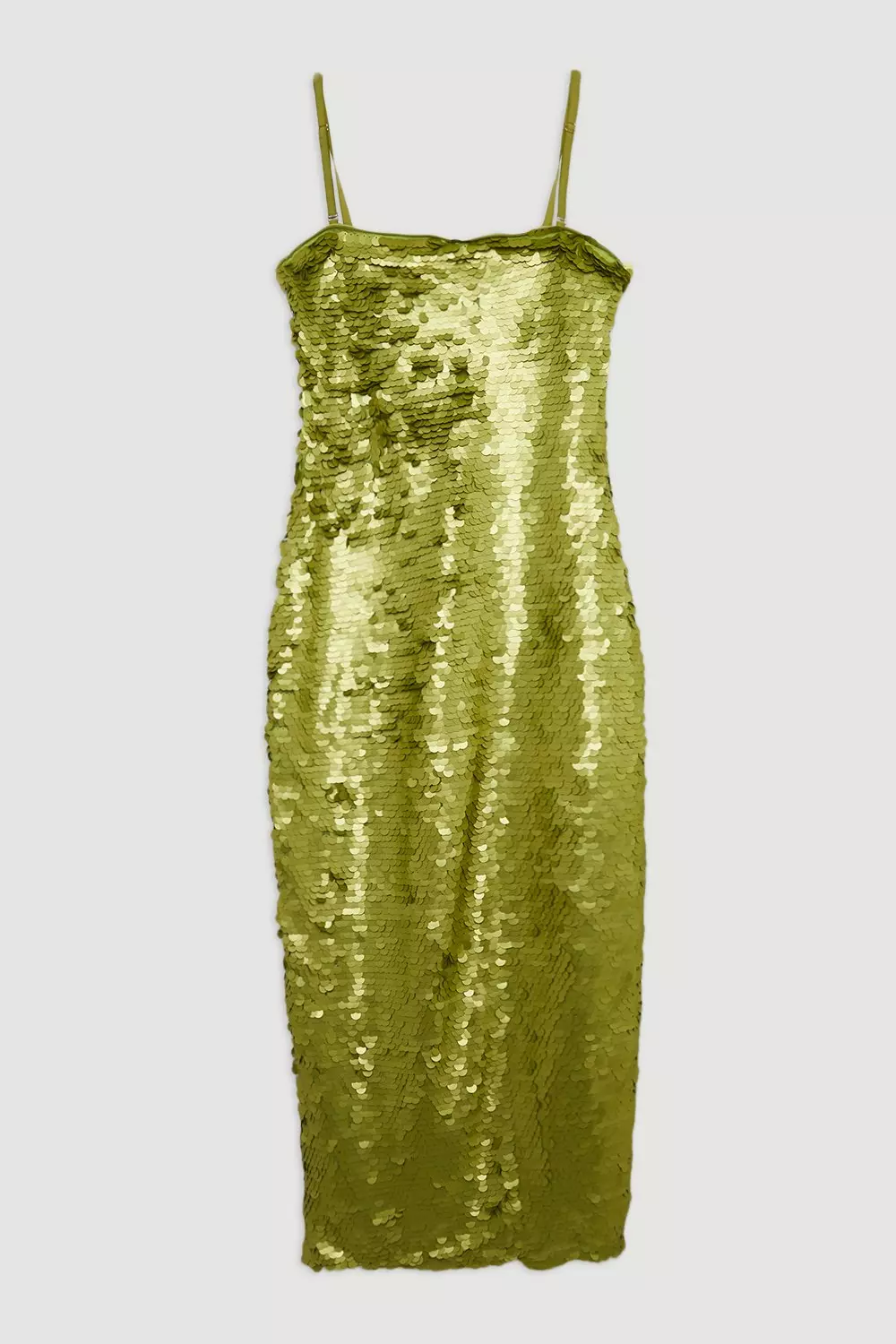Sequin Bandeau Woven Midi Dress | Karen Millen
