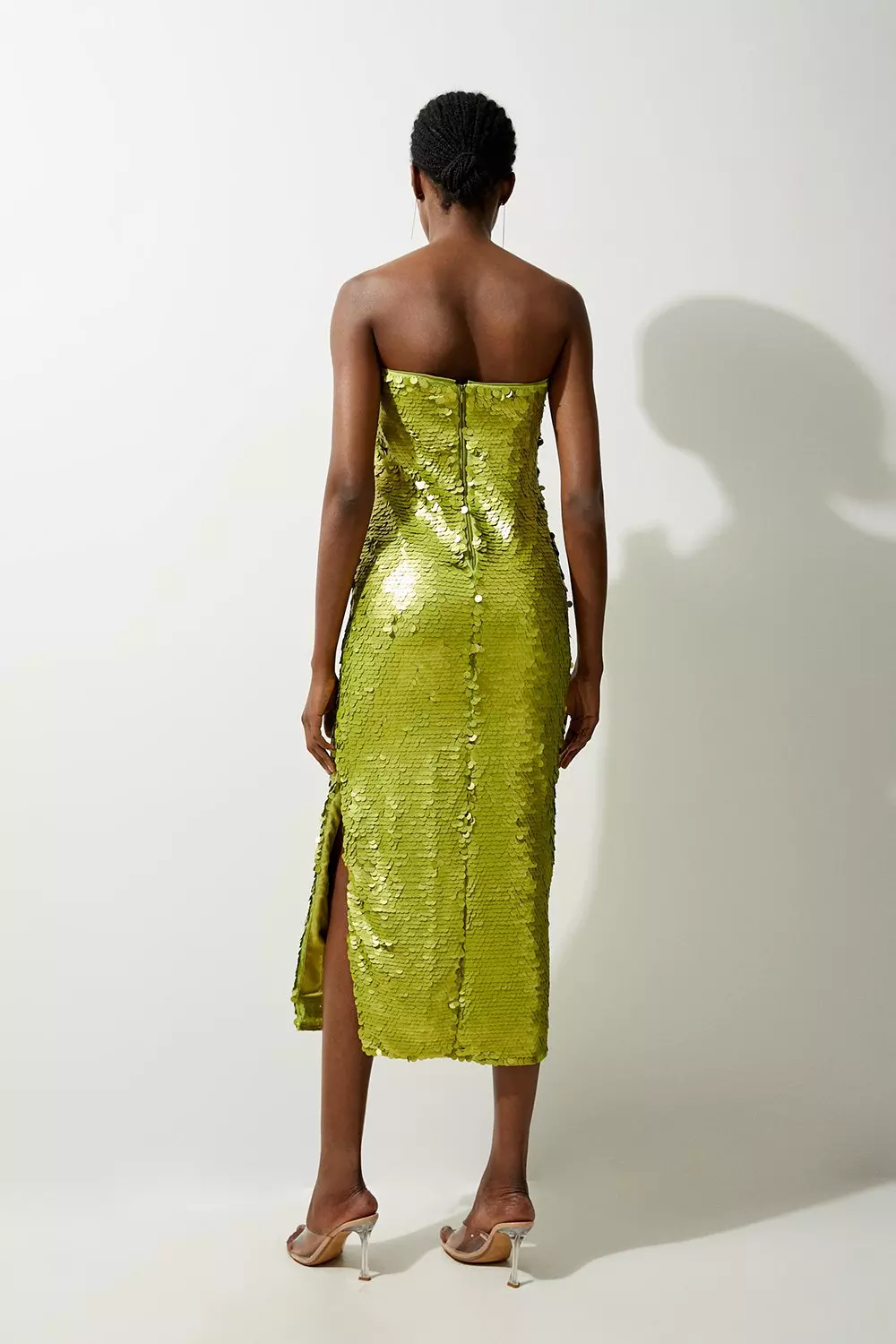 Karen millen green sequin dress best sale