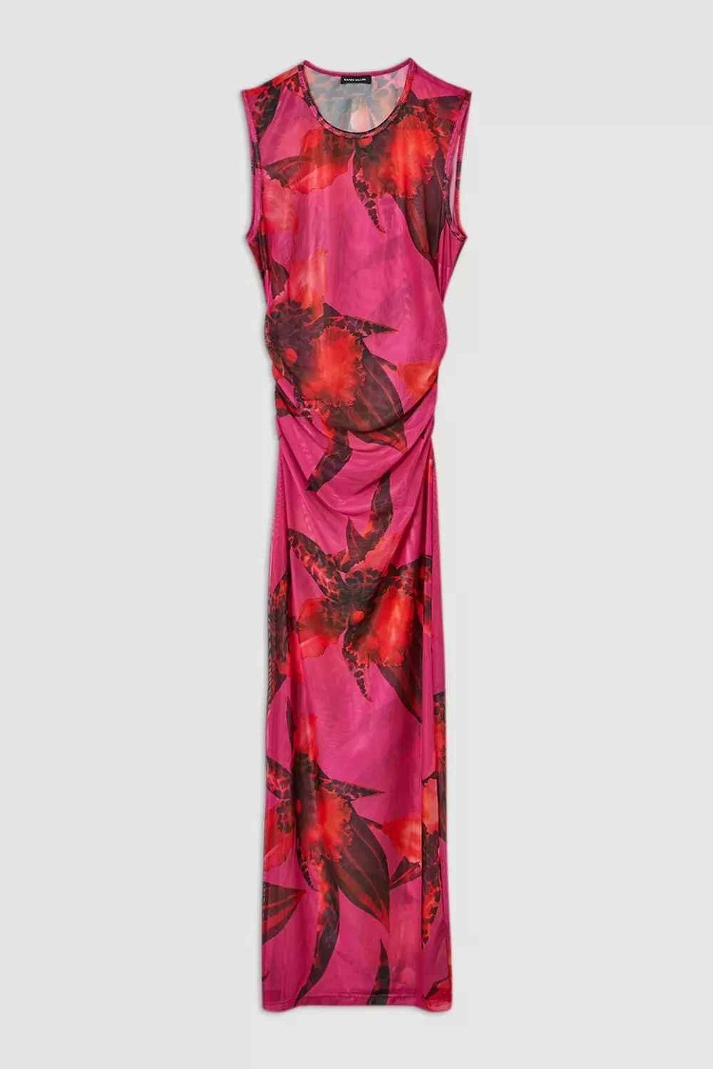 Abstract Floral Print Beach Maxi Dress | Karen Millen