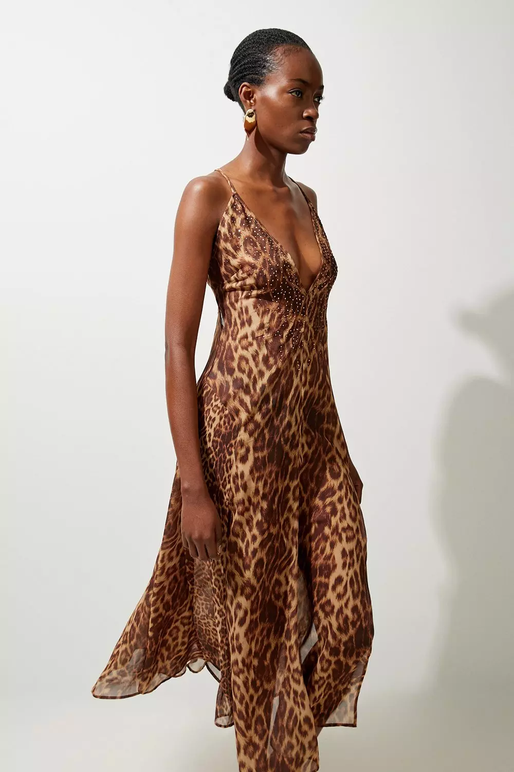 Cheetah maxi dress hotsell