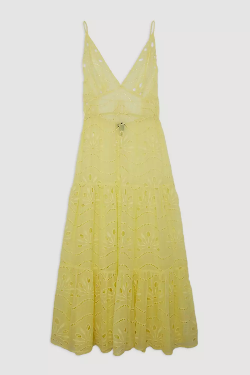 Viscose Georgette Cutwork Woven Beach Maxi Dress | Karen Millen