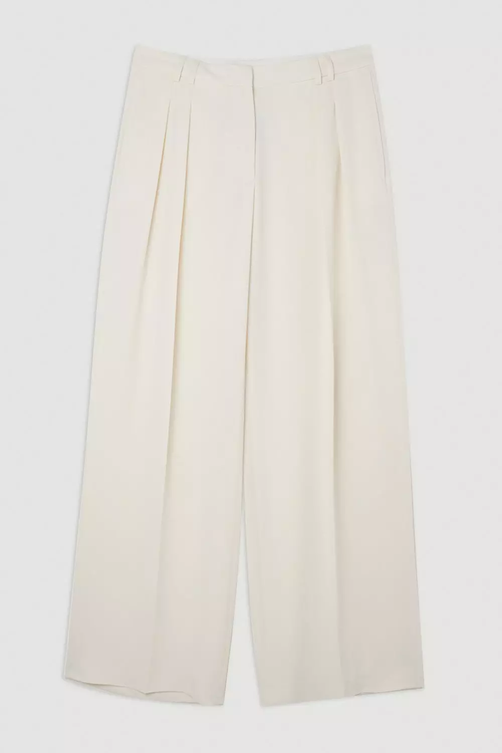 Ivory Soft Tailored Straight Leg Tailored Pants alternative image